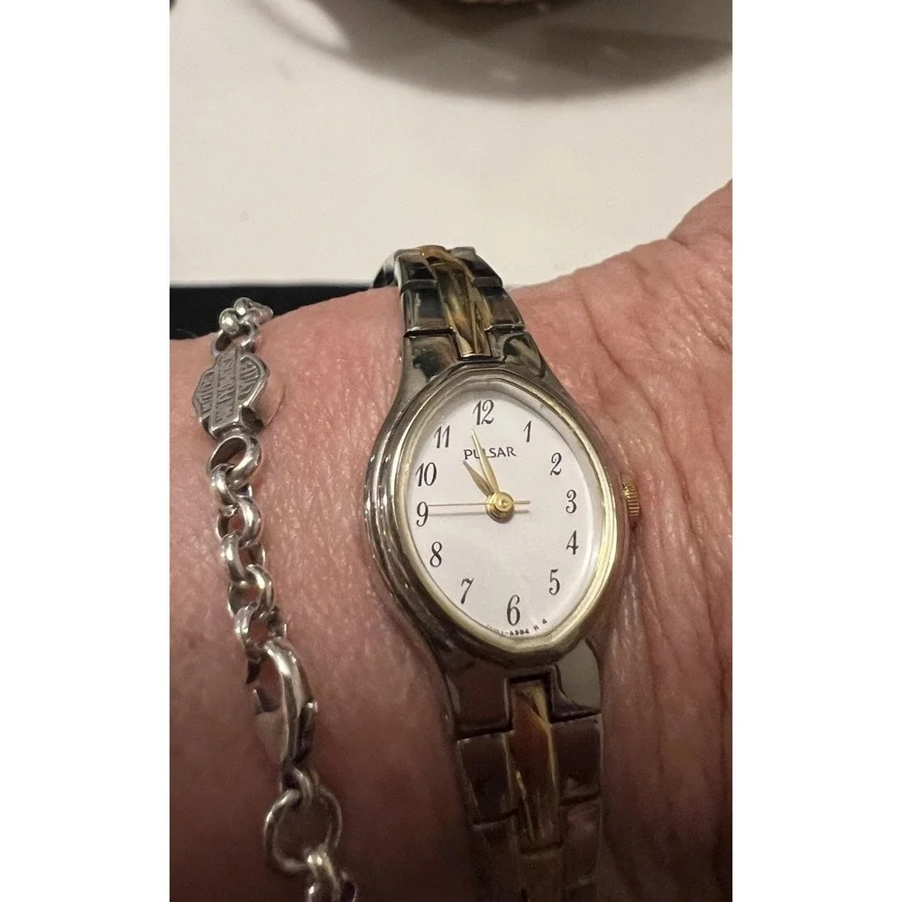 Vintage Pulsar Women's Two-Tone Quartz Watch Japan